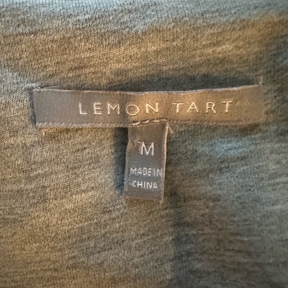 Lemon Tart Darcie Open Knit Blazer Zipper Pockets, Grey, Size M - Picture 10 of 10
